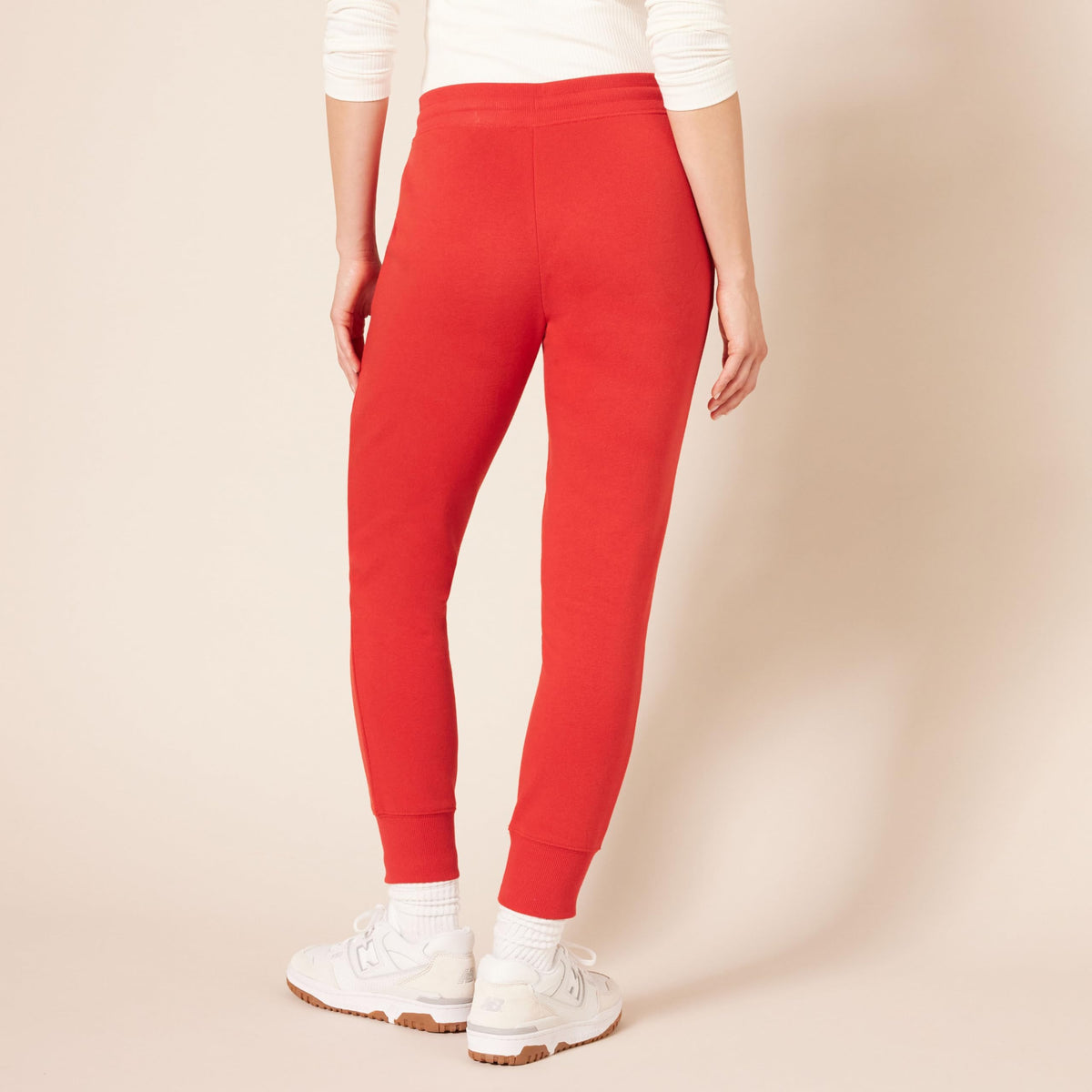 Essentials Women's French Terry Fleece Jogger Sweatpant Red Small