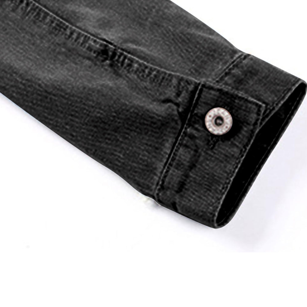 Hixiaohe Spring Summer Jean Jacket For Women Trendy Half Sleeve Button Down Short Denim Retro Cropped Trucker Coat - 03 Black