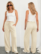 Athmile Women's Wide-Leg Sweatpants High-Waisted Baggy - Style 12