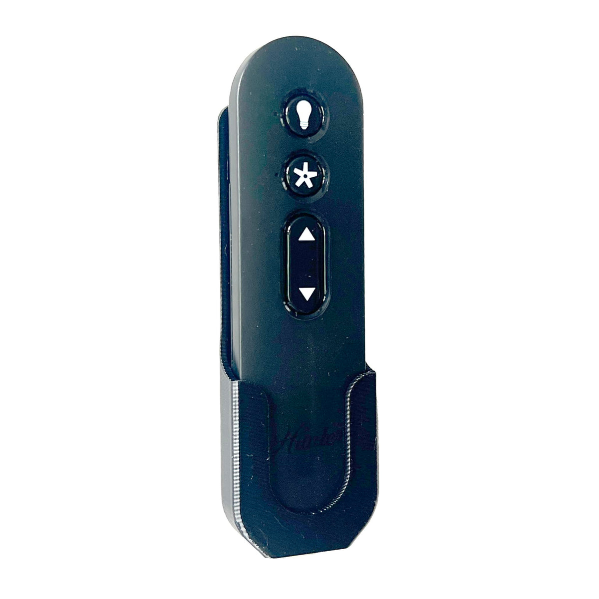 Hunter Ceiling Fan Remote Control Wall Mount Holder, Black, 3D Printed in USA (Black)