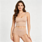 LUEXBOX 3 Pack Women's Underwear with Secret Pocket Panties, Travel Womens Underwear, Waisted Brief Panties X-Small Size (Black, Light Brown, Grey)