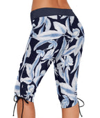 Urchics Women's Plus-Size Rash Guard Capris Long Swim - Style 11