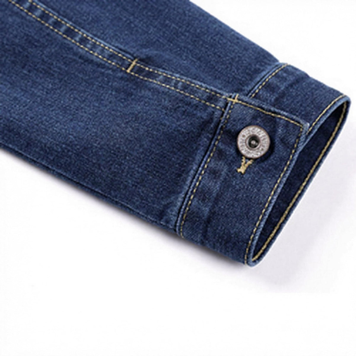 Hixiaohe Spring Summer Jean Jacket For Women Trendy Half Sleeve Button Down Short Denim Retro Cropped Trucker Coat - 03-dark-blue