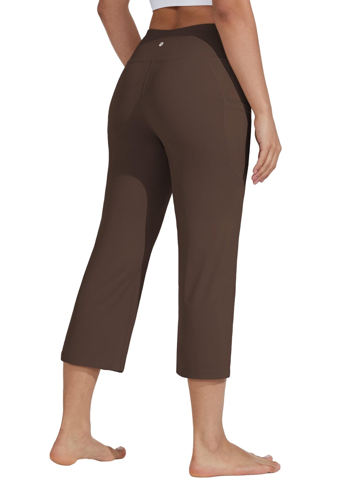 Willit Women's Yoga Capris Pants High-Waist Leggings Crop
