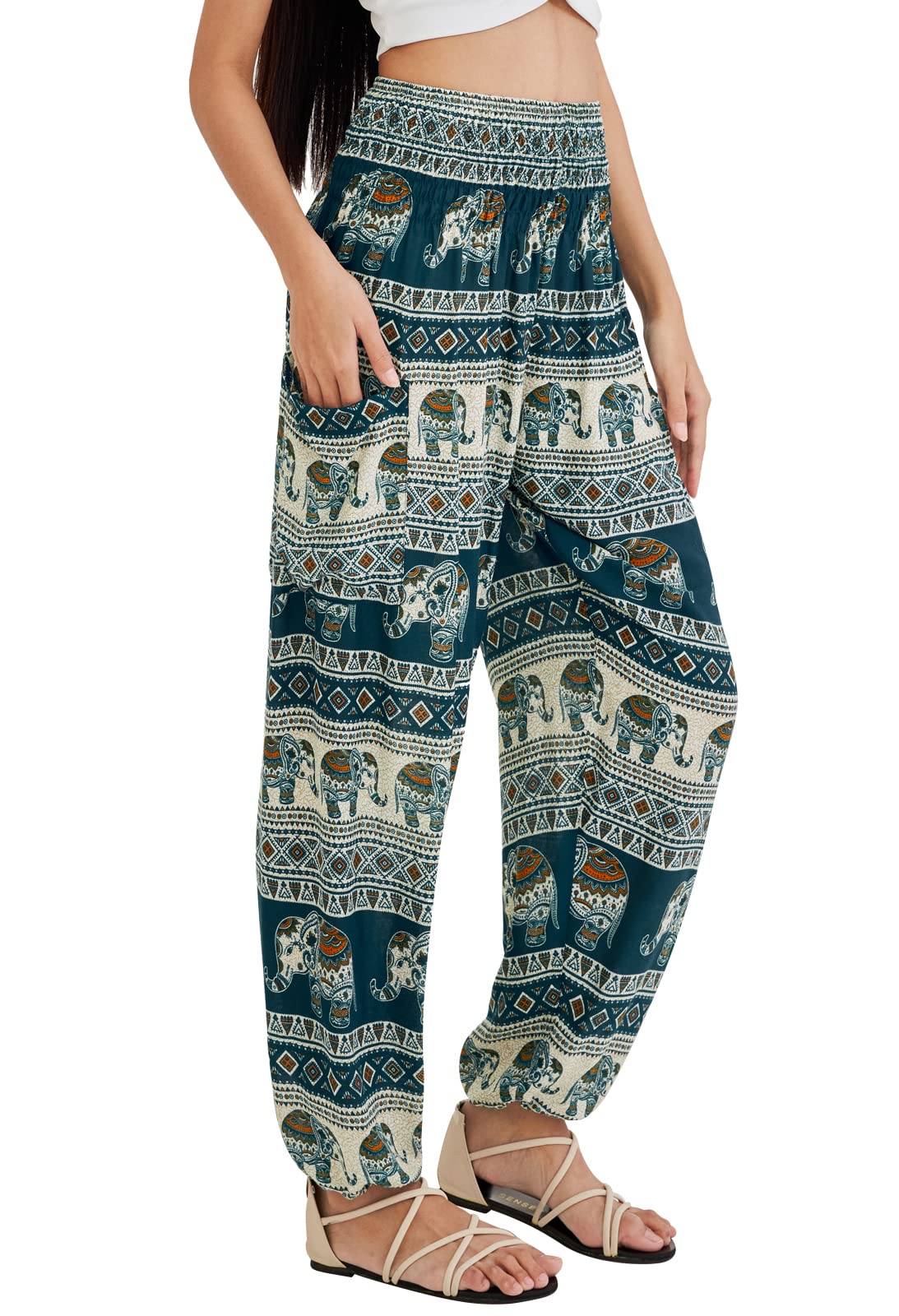 Joob Boho Pants For Women Hippie Harem Women's Yoga – Comfy - Teal