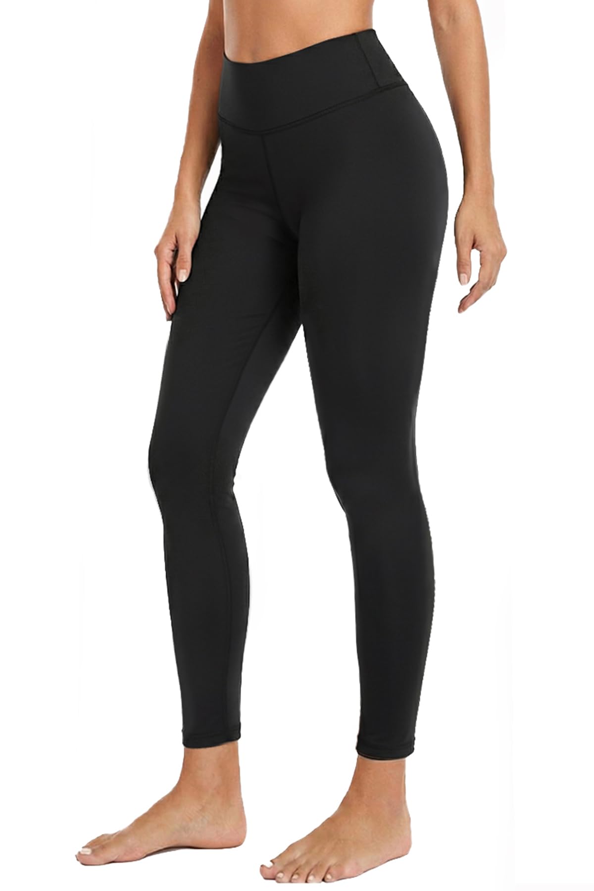 Holipick UPF 50+ Long Swim Pants - Women's High Waisted Swim Leggings Black