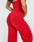 Oqq Yoga Pants Women High-Waist Stretch Casual Soft - Size Medium Short