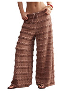 RoseSeek Women's Crochet Lace Pants Mesh Beach Cover Up Vacation Outfits