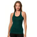 100% Merino Wool Tank Top Women - Active Sleeveless Undershirt Base Layer (Medium, R: Forest Green)
