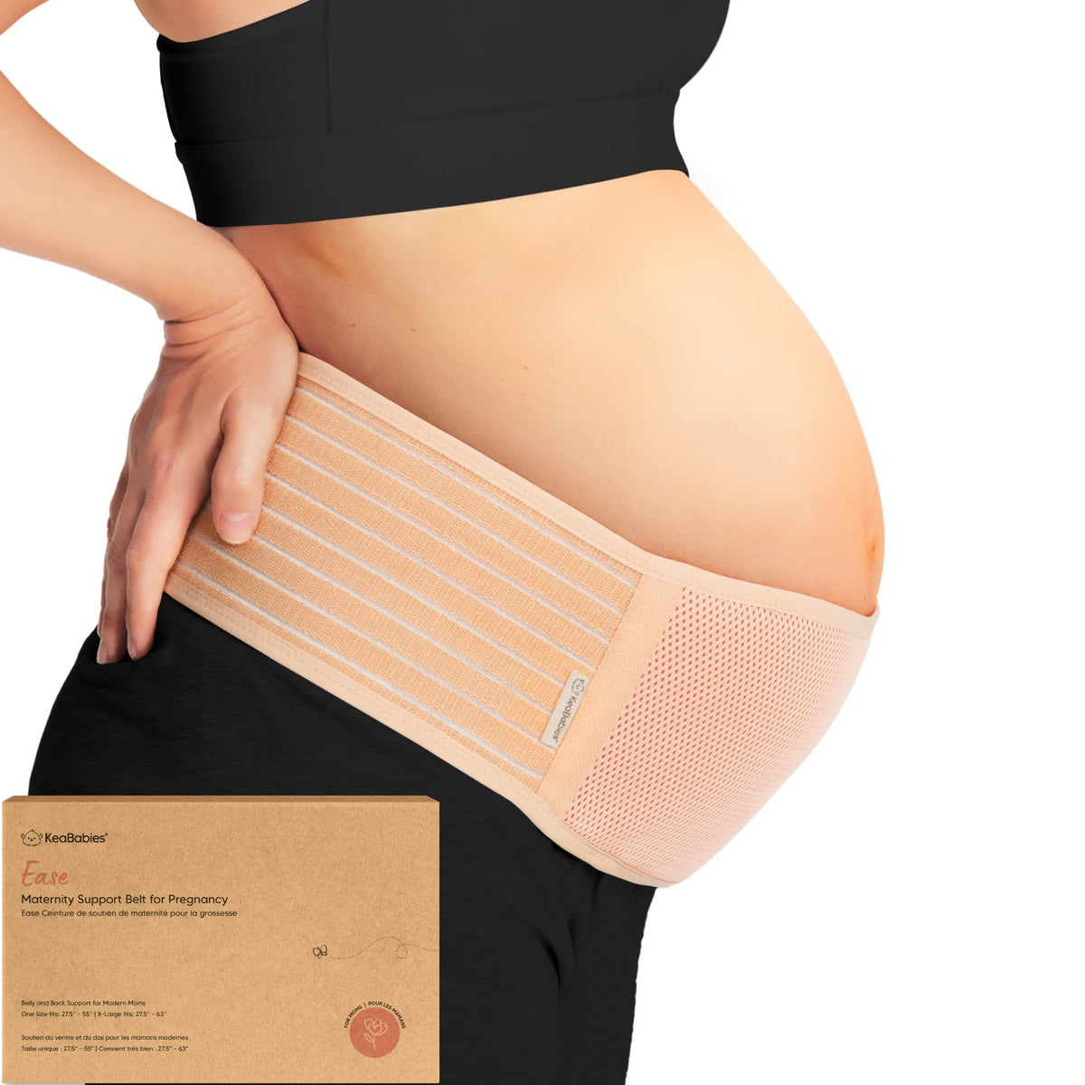 Keababies Pregnancy Belly Bands for Pregnant Women's,1pk (classic Ivory, 2xl) Intimates