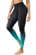 ATTRACO Swim Leggings Women Tummy Control Water Leggings Gradient Green S