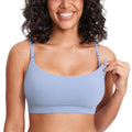 Women's Momanda Ribbed for Breastfeeding Moonlight Blue Large Nursing Bra