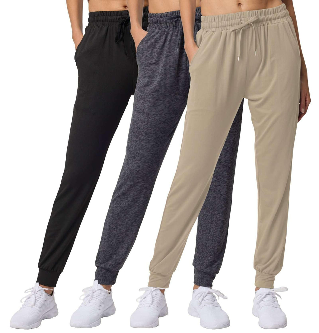3 Pack Women's Joggers Sweatpants Lounge Pants Yoga - Style 23