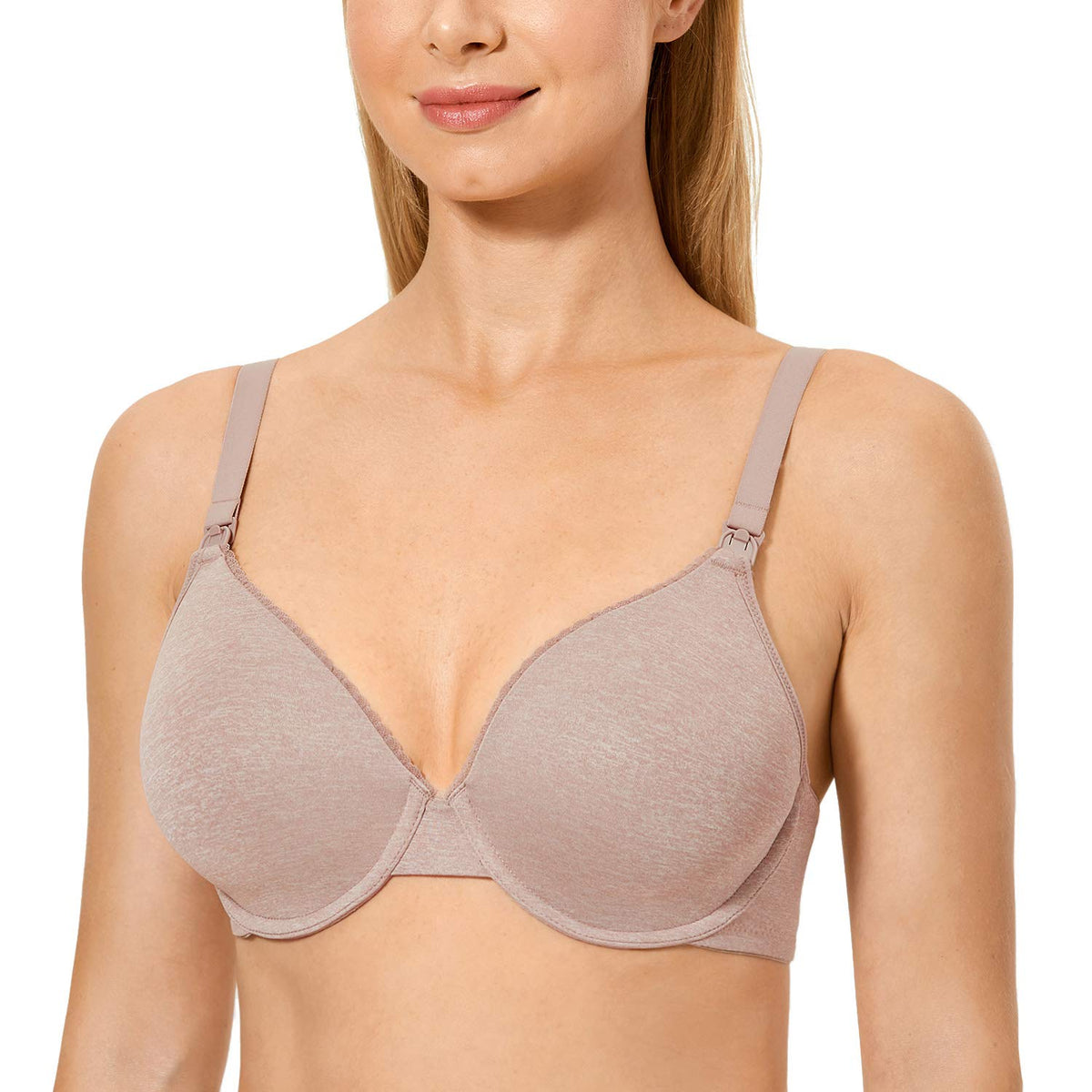 Gratlin Women's's Underwired Cameo Heather 42e Nursing Bra