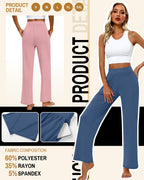 Huukeay 3 Pack Women's Lounge Pants Cozy Sweatpants X-large - Style 9