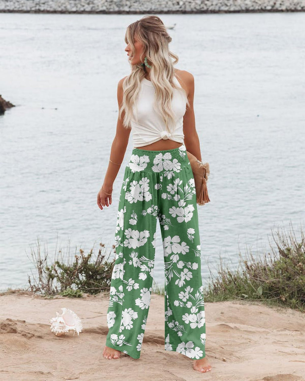Angerella Pants For Women Women's Casual Loose Wide-Leg Cozy Palazzo