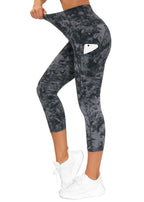 The Gym People Women's Thick High-Waist Capris Yoga Pants Workout