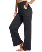 Promover Wide-Leg Pants For Women With Pockets Charcoal Heather Xxs