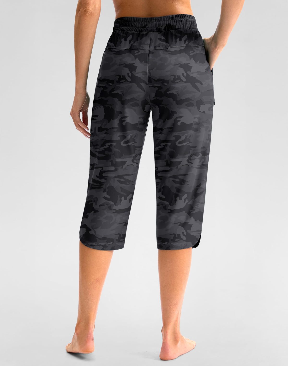 Viodia Women's 18" Modest Swim Capris Pants With Pockets - Style 2