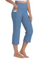 Willit Women's Yoga Capris Pants High-Waist Leggings Crop - Style 15