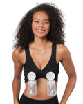 Women's Larken Hands Free Pumping for Breastfeeding Breast Pump for Pregnancy, & in One Black (l) Nursing Bra