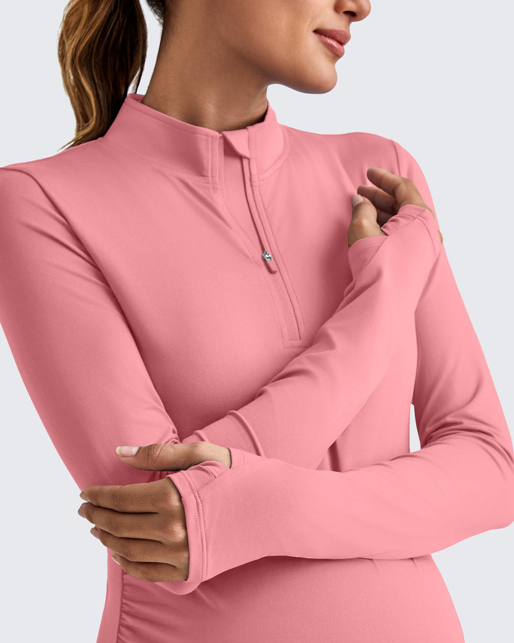 Women's Rash Guard Swimsuit G4free Maternity T Shirts Long-Sleeve