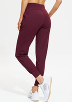 Libin Women's Joggers Pants Athletic Running Sweatpants Burgundy Xl