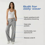 Common Stitch 3 Pack Wide-Leg Fleece Sweatpants For Women Deep - Size 3X