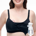 Women's Momcozy 4-in-1 Hands-free Pumping Cooling Fabric & Jelly-strip Support Bra