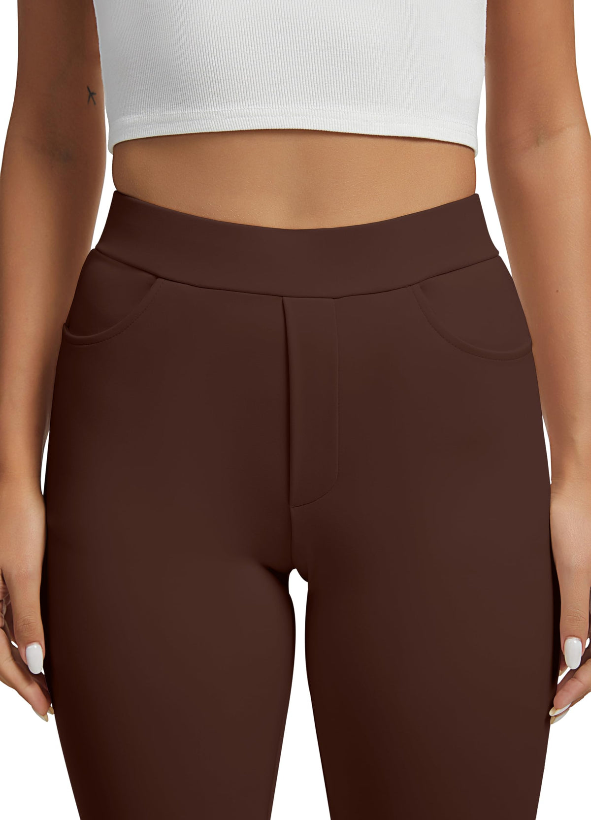 Vimpep Straight-Leg Yoga Dress Pants For Women Pull On - Style 53