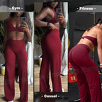 Jgs1996 Wide-Leg Yoga Pants Bottoms Straight-Leggings For - Style 54