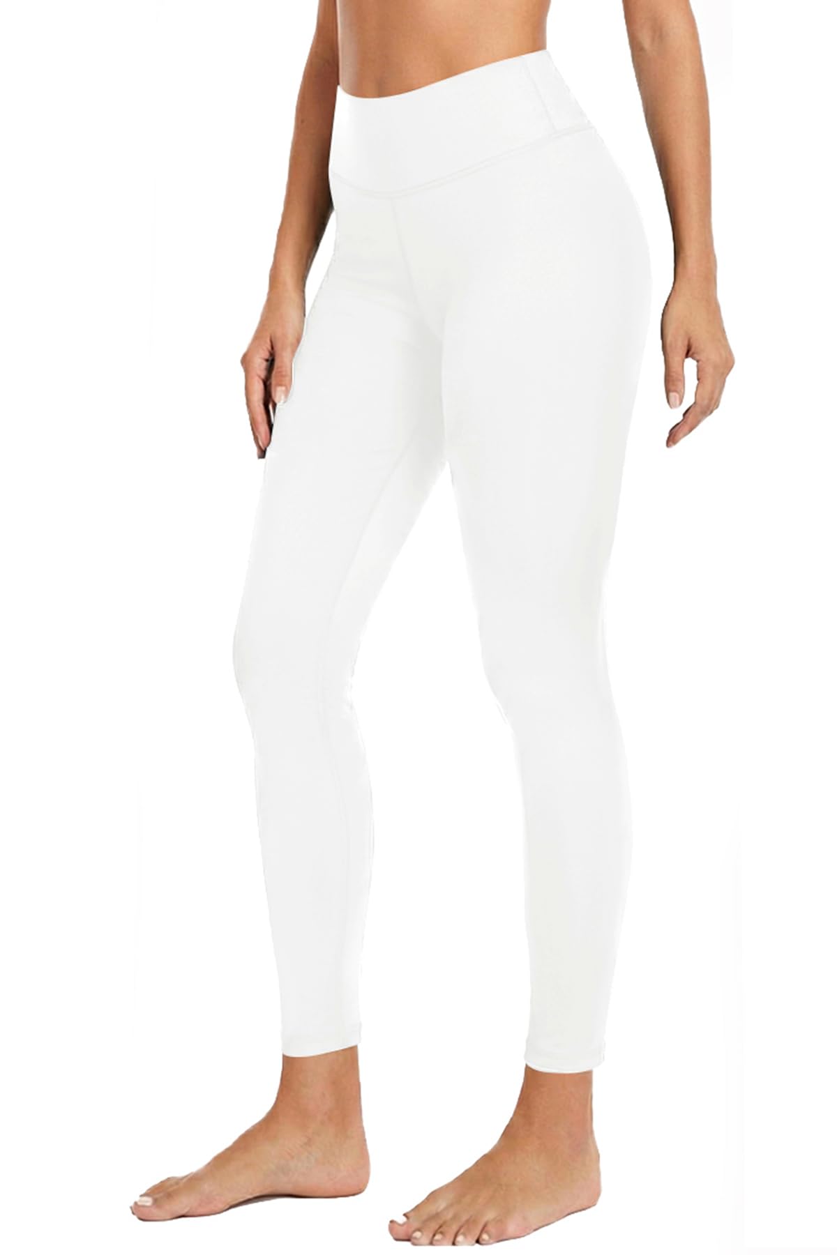Holipick Women's Swim Pants UPF 50+ Swim Leggings High Waisted Long Swimming Pants White