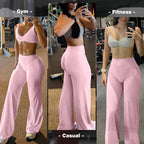 Jgs1996 Wide-Leg Yoga Pants Bottoms Straight-Leggings For - Style 53