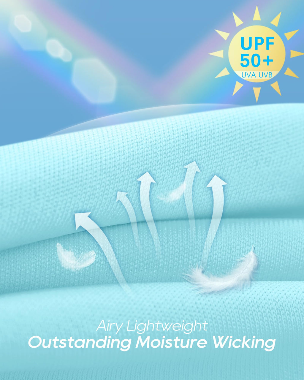 G4free Maternity Shirts For Women Long-Sleeve Quarter Zip Light Blue