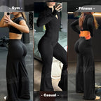 Jgs1996 Wide-Leg Yoga Pants Bottoms Straight-Leggings For - Style 19