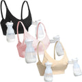Women's Gxxge Support Pumping Hands Free All in One Comfortable Breast No Pad Pumps Black Nude Pink Xx-large Nursing Bra