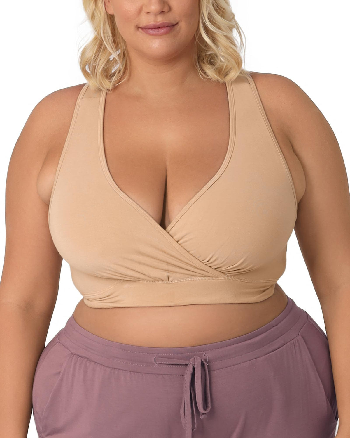 Women's Kindred Bravely French Terry Racerback Nursing Sleep for Maternity/breastfeeding (xx-large, Cabernet) Bra