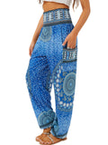 Qianxizhan Women's Harem Pants High-Waist Yoga Boho - Style 85