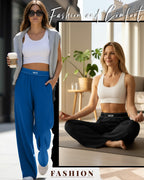 Neer 3 Pack Women's Cotton Lounge High-Waisted Pants - Style 5