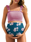 Women's Summer Mae Maternity High-Waist Bikini Swimsuit - Pink