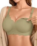 For Women's Breastfeeding Post Partum Essentials Jelly Pregnancy Pumping Breast Feeding Seamless Support Plus Size Supportive Wireless Sleep Padded