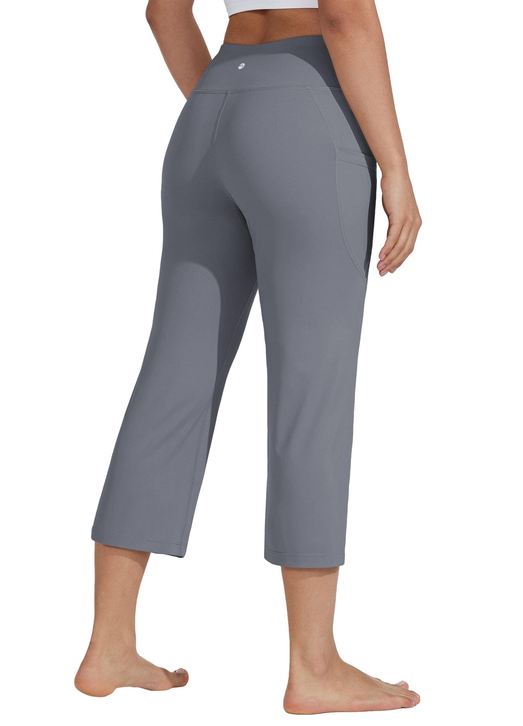 Willit Women's Yoga Capris Pants High-Waist Leggings Crop - Style 51