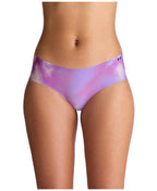 Under Armour Women's 3-pack Pure Stretch No Show Hipster Underwear, All-day Comfort Fit & Ultra-soft, Transparent Purple, X-Small