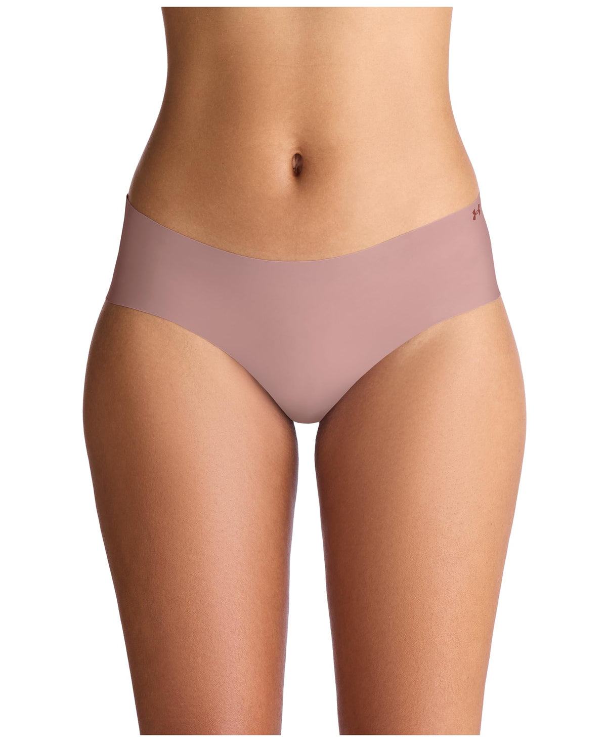 Under Armour Women's 3-pack Pure Stretch No Show Hipster Underwear, All-day Comfort Fit & Ultra-soft, Tourmaline Pink, Medium