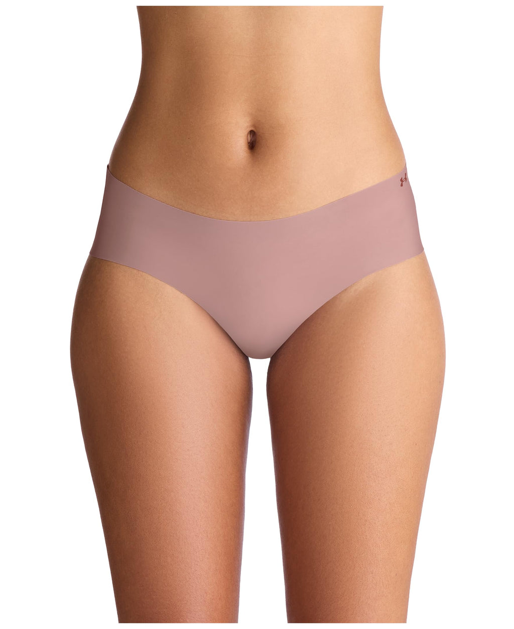 Under Armour Women's 3-pack Pure Stretch No Show Hipster Underwear, All-day Comfort Fit & Ultra-soft, Tourmaline Pink, Large