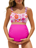 Women's Summer Mae Ribbed Maternity Bikini Swimsuit - Style 11