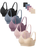 Angelhood Women's for Breastfeeding 5 Pack, Sleep Nursing Bra