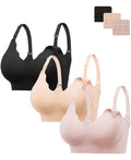 Women's Hbselect for Breastfeeding Comfort Jelly Seamless Nursing Bra