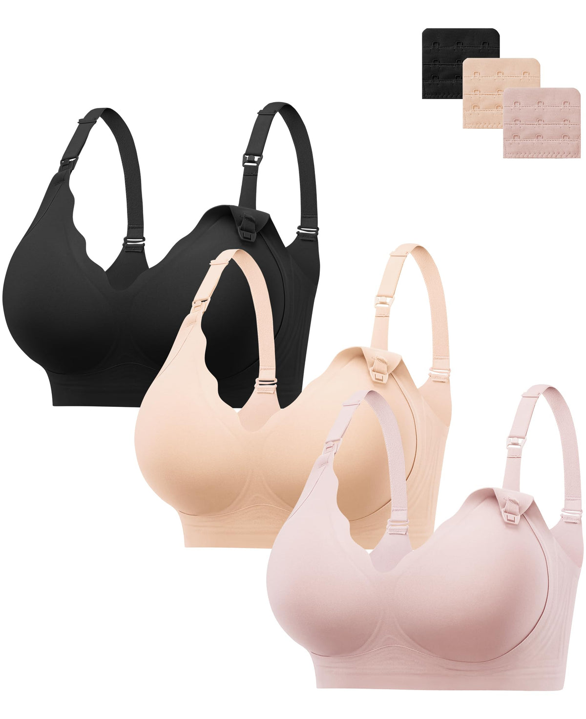 Women's Hbselect for Breastfeeding Comfort Jelly Seamless Nursing Bra