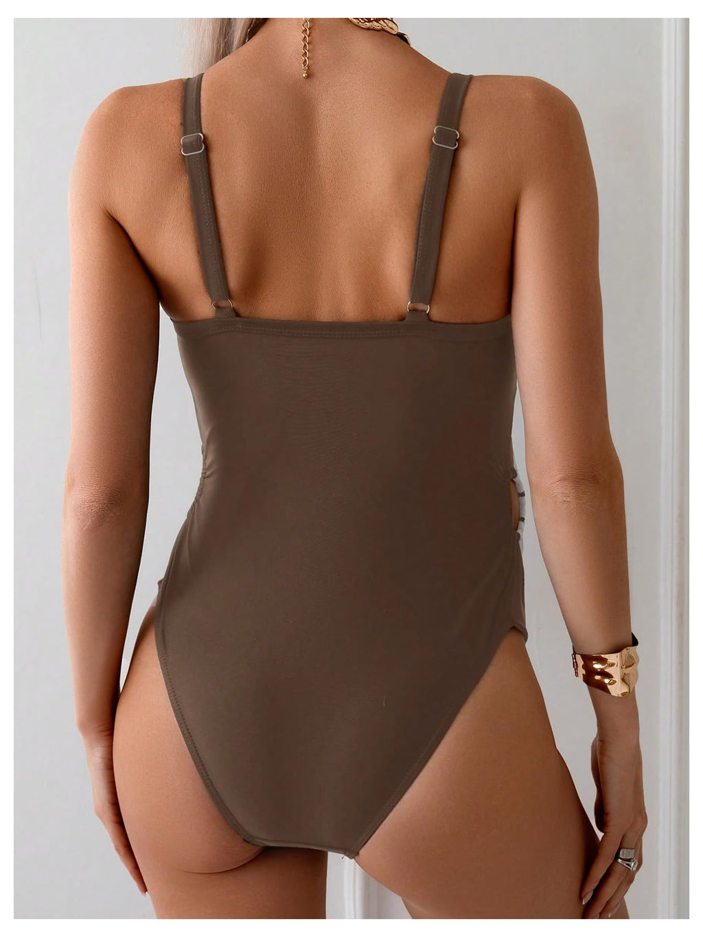 Oyoangle Women's Maternity Swimsuits One-Piece Pregnancy - Style 4
